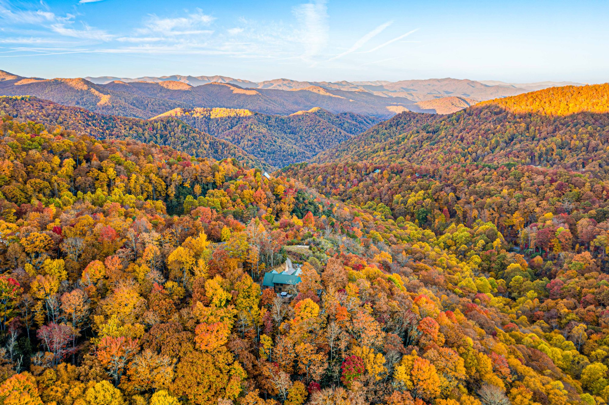 Appalachian aerial — fall foliage